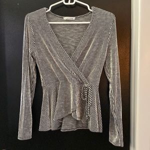 Black and white striped shirt